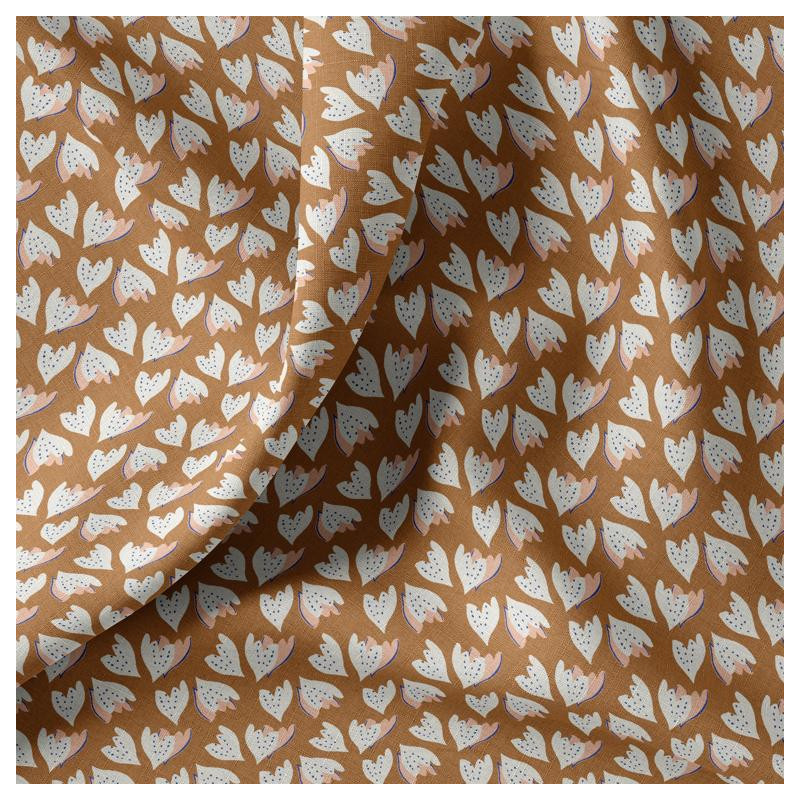 Printed Cotton ZIGGY Caramel / Skin